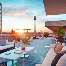 Kochevent über den Dächern von Berlin Mitte